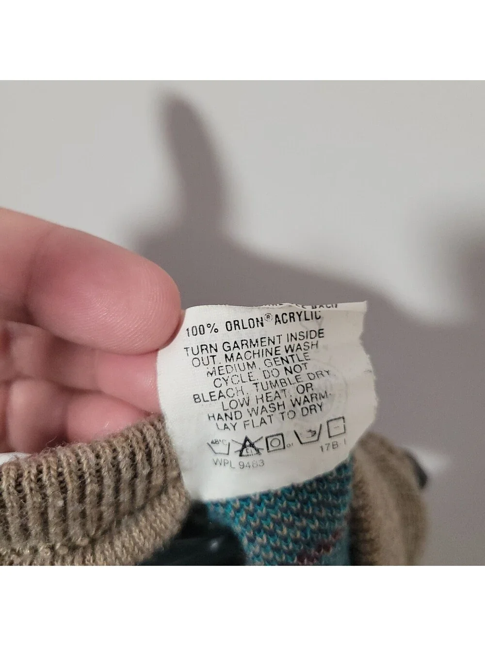 Vintage Robert Bruce Sweater Vest Mens 2XL Tan Fleck V-Neck Made USA Grandpa